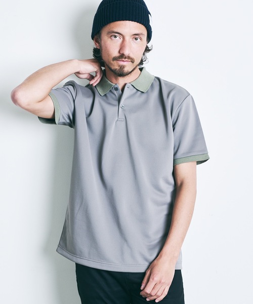 Magine（マージン）の「T/C COMPACT SWEAT POLO S/S:コンパクト スウェット 半袖 ポロシャツ 22SS（ポロシャツ・メンズ・ホワイト/ブラック/ネイビー/オリーブ・44/46/48）」の13枚目の写真