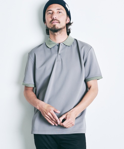 Magine（マージン）の「T/C COMPACT SWEAT POLO S/S:コンパクト スウェット 半袖 ポロシャツ 22SS（ポロシャツ・メンズ・ホワイト/ブラック/ネイビー/オリーブ・44/46/48）」の15枚目の写真