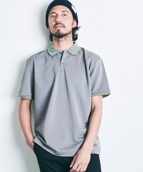 Magine（マージン）の「T/C COMPACT SWEAT POLO S/S:コンパクト スウェット 半袖 ポロシャツ 22SS（ポロシャツ・メンズ・ホワイト/ブラック/ネイビー/オリーブ・44/46/48）」の17枚目の写真