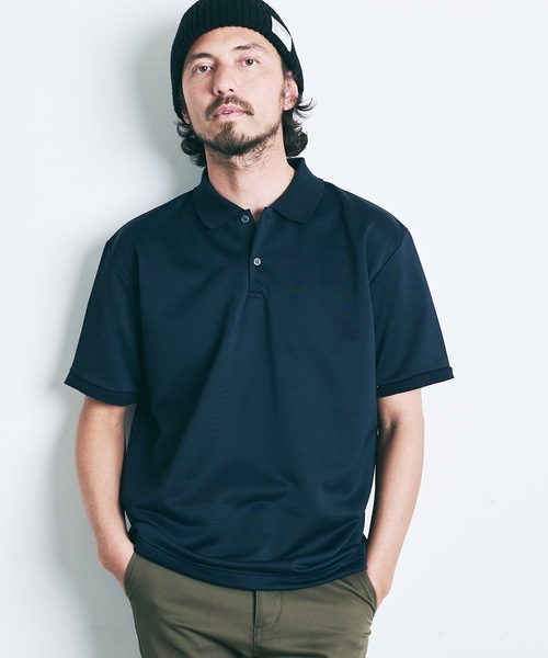 Magine（マージン）の「T/C COMPACT SWEAT POLO S/S:コンパクト スウェット 半袖 ポロシャツ 22SS（ポロシャツ・メンズ・ホワイト/ブラック/ネイビー/オリーブ・44/46/48）」の20枚目の写真