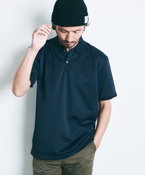 Magine（マージン）の「T/C COMPACT SWEAT POLO S/S:コンパクト スウェット 半袖 ポロシャツ 22SS（ポロシャツ・メンズ・ホワイト/ブラック/ネイビー/オリーブ・44/46/48）」の21枚目の写真
