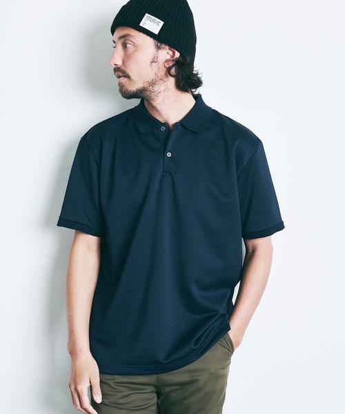 Magine（マージン）の「T/C COMPACT SWEAT POLO S/S:コンパクト スウェット 半袖 ポロシャツ 22SS（ポロシャツ・メンズ・ホワイト/ブラック/ネイビー/オリーブ・44/46/48）」の22枚目の写真