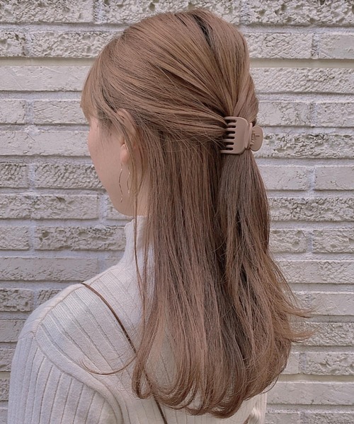 TONE SELECT GOODS(トーンセレクトグッズ)の「【pur chouchou】マットカラーラウンドヘアクリップ(バレッタ/ヘアクリップ・レディース・ブラウン/ベージュ/ブラック/グレー/レッド/ピンク/ネイビー/キャメル/その他4/その他1/その他2/その他3・FREE)」の10枚目の写真