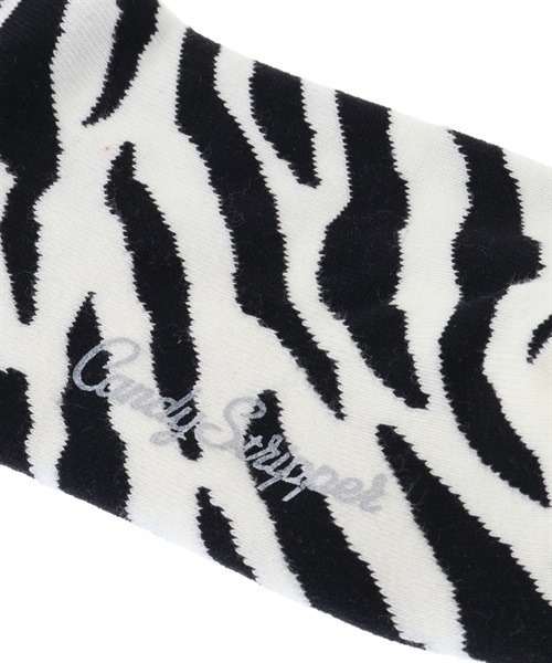 Candy Stripper（キャンディストリッパー）の「CANDY ZEBRA ソックス（ソックス/靴下・レディース・オフホワイト/グリーン/ラベンダー・FREE）」の8枚目の写真