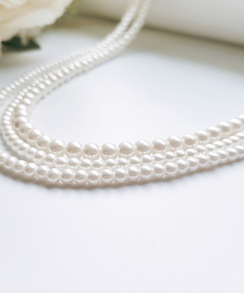 DRESS STAR（ドレス スター）の「パールネックレス ネックレス レディース ロング（ネックレス・レディース・ホワイト・フリー）」の17枚目の写真