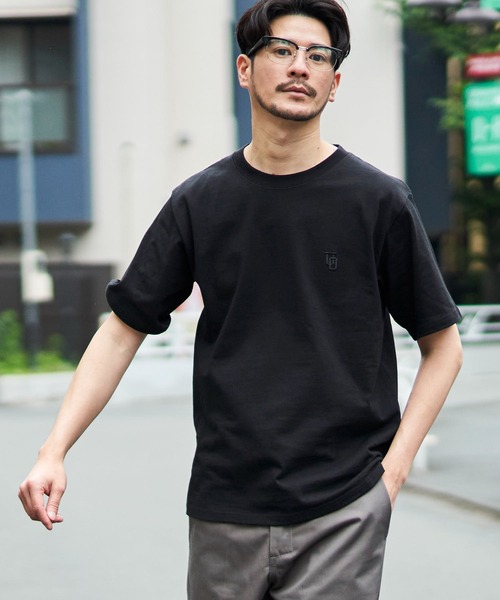 UNIVERSAL OVERALL(ユニバーサルオーバーオール)の「【UNIVERSAL OVERALL】EMBROIDERY TEE / ワンポイント刺繍半袖Tシャツ(Tシャツ/カットソー・メンズ・ブラック/グレー/グリーン/ネイビー/ホワイト・X-LARGE/MEDIUM/LARGE/SMALL)」の11枚目の写真