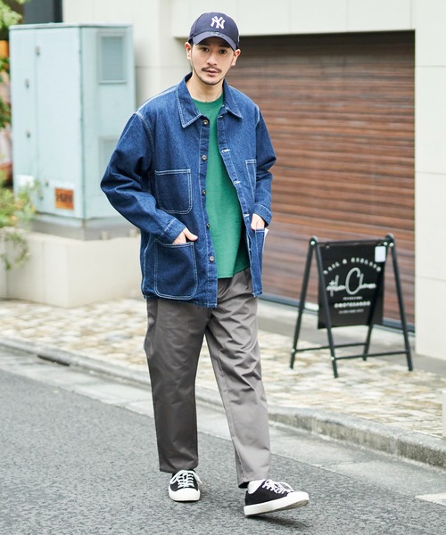 UNIVERSAL OVERALL(ユニバーサルオーバーオール)の「【UNIVERSAL OVERALL】EMBROIDERY TEE / ワンポイント刺繍半袖Tシャツ(Tシャツ/カットソー・メンズ・ブラック/グレー/グリーン/ネイビー/ホワイト・X-LARGE/MEDIUM/LARGE/SMALL)」の21枚目の写真