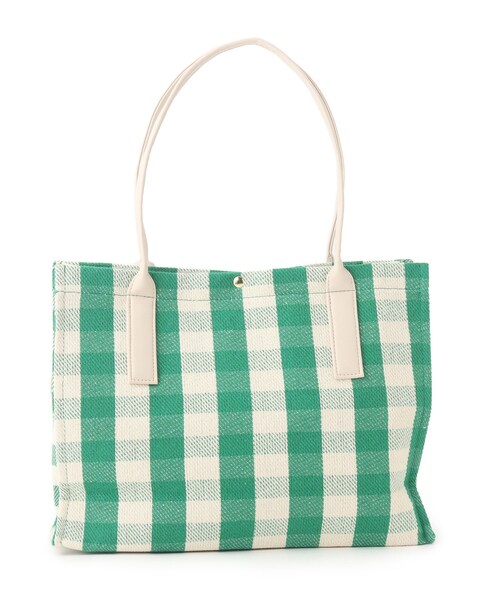 DRESKIP(ドレスキップ)の「◆ギンガムチェックスクエアトート(トートバッグ・レディース・グリーン系その他3/ブラック系1/ブルー系1・00)」の17枚目の写真