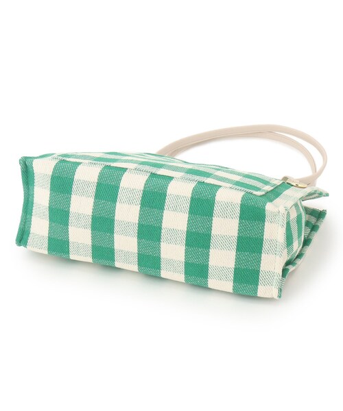 DRESKIP(ドレスキップ)の「◆ギンガムチェックスクエアトート(トートバッグ・レディース・グリーン系その他3/ブラック系1/ブルー系1・00)」の12枚目の写真