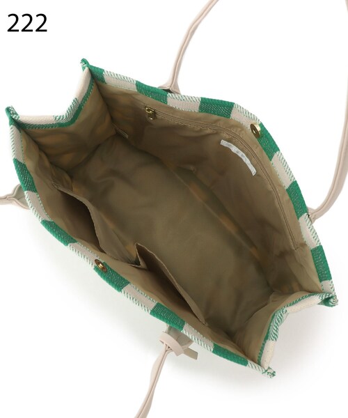 DRESKIP(ドレスキップ)の「◆ギンガムチェックスクエアトート(トートバッグ・レディース・グリーン系その他3/ブラック系1/ブルー系1・00)」の15枚目の写真