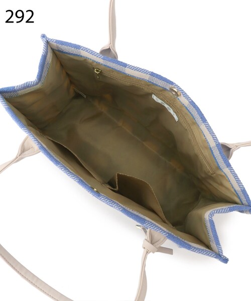 DRESKIP(ドレスキップ)の「◆ギンガムチェックスクエアトート(トートバッグ・レディース・グリーン系その他3/ブラック系1/ブルー系1・00)」の13枚目の写真