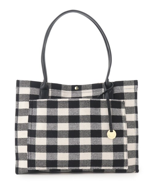 DRESKIP(ドレスキップ)の「◆ギンガムチェックスクエアトート(トートバッグ・レディース・グリーン系その他3/ブラック系1/ブルー系1・00)」の6枚目の写真
