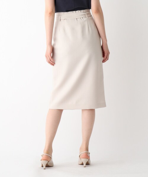 index（インデックス）の「◆スラブオックスタイトスカート【WEB限定サイズ】（スカート・レディース・ライトグレー/ライトオレンジ系/ネイビー・36/38/40/42）」の6枚目の写真