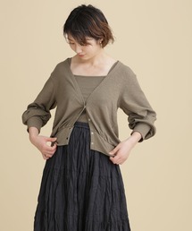 NANO universe | LB.04/スラブフライスアンサンブルカットトップス 長袖(アンサンブル)