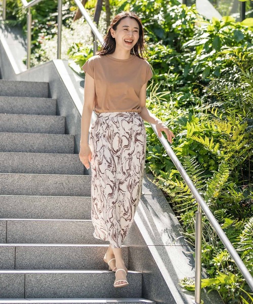 LEPSIM（レプシィム）の「フレンチスリーブプルオーバー　281813（Tシャツ/カットソー・レディース・ブラウン/オフホワイト/ブラック・FREE）」の8枚目の写真