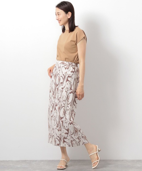 LEPSIM（レプシィム）の「フレンチスリーブプルオーバー　281813（Tシャツ/カットソー・レディース・ブラウン/オフホワイト/ブラック・FREE）」の6枚目の写真