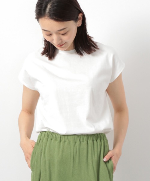 LEPSIM（レプシィム）の「フレンチスリーブプルオーバー　281813（Tシャツ/カットソー・レディース・ブラウン/オフホワイト/ブラック・FREE）」の11枚目の写真