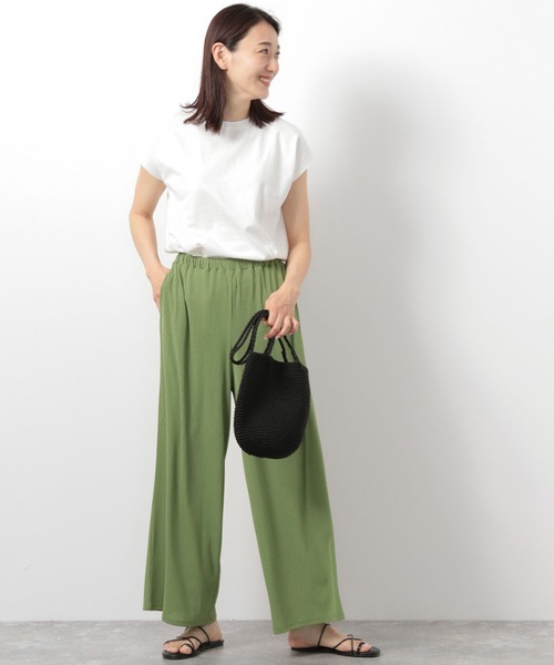 LEPSIM（レプシィム）の「フレンチスリーブプルオーバー　281813（Tシャツ/カットソー・レディース・ブラウン/オフホワイト/ブラック・FREE）」の9枚目の写真