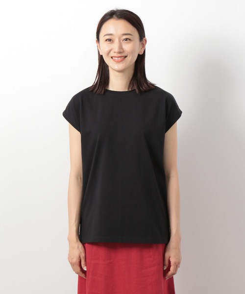 LEPSIM（レプシィム）の「フレンチスリーブプルオーバー　281813（Tシャツ/カットソー・レディース・ブラウン/オフホワイト/ブラック・FREE）」の19枚目の写真