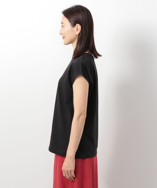 LEPSIM（レプシィム）の「フレンチスリーブプルオーバー　281813（Tシャツ/カットソー・レディース・ブラウン/オフホワイト/ブラック・FREE）」の22枚目の写真