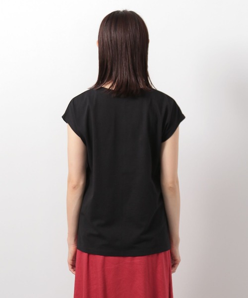 LEPSIM（レプシィム）の「フレンチスリーブプルオーバー　281813（Tシャツ/カットソー・レディース・ブラウン/オフホワイト/ブラック・FREE）」の5枚目の写真