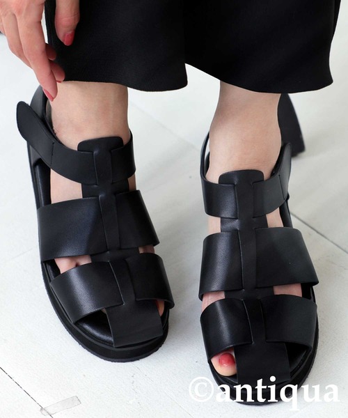 antiqua(アンティカ)の「グルカサンダル(サンダル・レディース・ブラック・LL/S/M/L)」の19枚目の写真