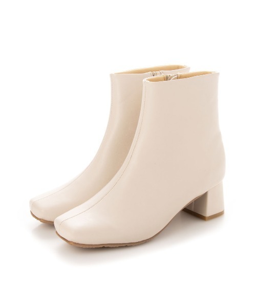 EVOL(イーボル)の「【EVOL】ソフトスクエアショートブーツ IT9920(ブーツ・レディース・ブラック系その他/アイボリー/ベージュ/ブラック/シルバー/モカ・S/M/L/LL)」の21枚目の写真