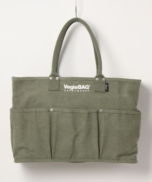 VegieBAG（ベジバッグ）の「【Nananoel / ナナノエル】  × VegieBAG オリジナルベジバッグ ラージ（トートバッグ・レディース・カーキ/ブルー/マスタード/ナチュラル/グレイッシュベージュ・FREE）」の4枚目の写真