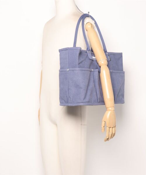 VegieBAG（ベジバッグ）の「【Nananoel / ナナノエル】  × VegieBAG オリジナルベジバッグ ラージ（トートバッグ・レディース・カーキ/ブルー/マスタード/ナチュラル/グレイッシュベージュ・FREE）」の9枚目の写真