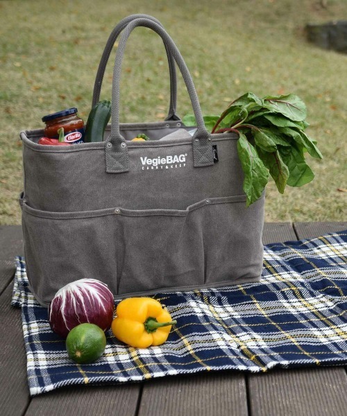 VegieBAG（ベジバッグ）の「【Nananoel / ナナノエル】  × VegieBAG オリジナルベジバッグ ラージ（トートバッグ・レディース・カーキ/ブルー/マスタード/ナチュラル/グレイッシュベージュ・FREE）」の17枚目の写真