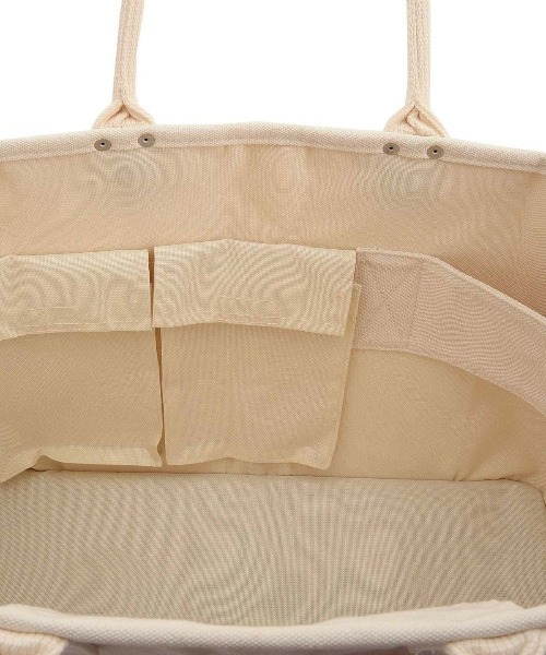 VegieBAG（ベジバッグ）の「【Nananoel / ナナノエル】  × VegieBAG オリジナルベジバッグ ラージ（トートバッグ・レディース・カーキ/ブルー/マスタード/ナチュラル/グレイッシュベージュ・FREE）」の11枚目の写真