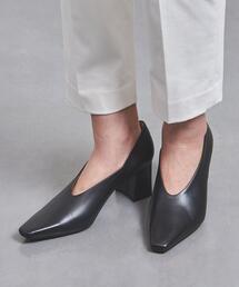 UNITED ARROWS | ポインテッド スクエアトゥ チャンキー パンプス(パンプス)