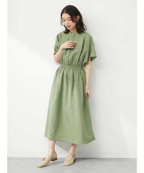 ELENCARE DUE(エレンカーレデュエ)の「・ELENCARE DUE ドルマンスリーブワンピース(ワンピース・レディース・ブラック/ベージュ/ライトカーキ・FREE)」の21枚目の写真