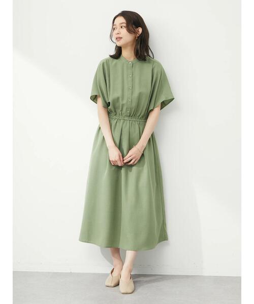 ELENCARE DUE(エレンカーレデュエ)の「・ELENCARE DUE ドルマンスリーブワンピース(ワンピース・レディース・ブラック/ベージュ/ライトカーキ・FREE)」の18枚目の写真