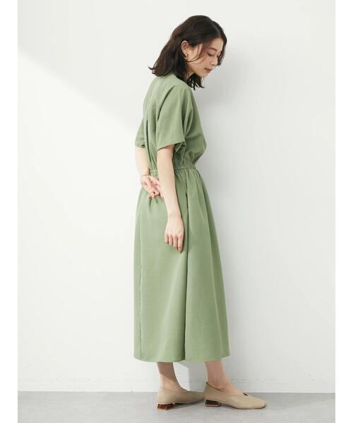 ELENCARE DUE(エレンカーレデュエ)の「・ELENCARE DUE ドルマンスリーブワンピース(ワンピース・レディース・ブラック/ベージュ/ライトカーキ・FREE)」の7枚目の写真