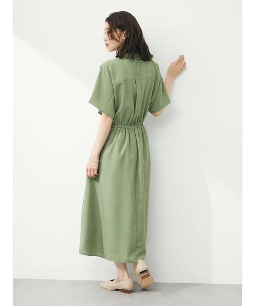 ELENCARE DUE(エレンカーレデュエ)の「・ELENCARE DUE ドルマンスリーブワンピース(ワンピース・レディース・ブラック/ベージュ/ライトカーキ・FREE)」の15枚目の写真