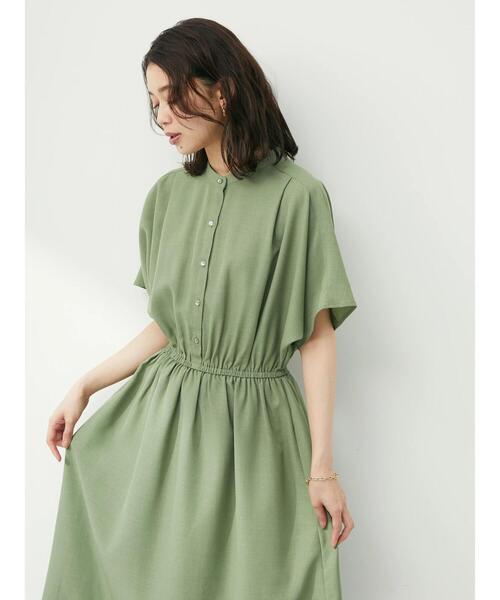 ELENCARE DUE(エレンカーレデュエ)の「・ELENCARE DUE ドルマンスリーブワンピース(ワンピース・レディース・ブラック/ベージュ/ライトカーキ・FREE)」の10枚目の写真