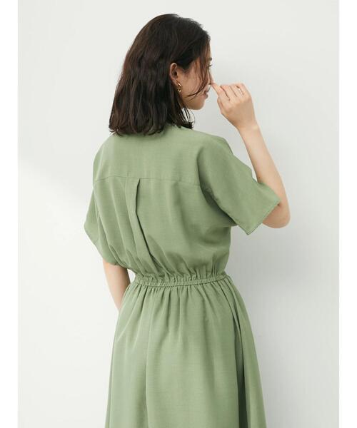 ELENCARE DUE(エレンカーレデュエ)の「・ELENCARE DUE ドルマンスリーブワンピース(ワンピース・レディース・ブラック/ベージュ/ライトカーキ・FREE)」の4枚目の写真