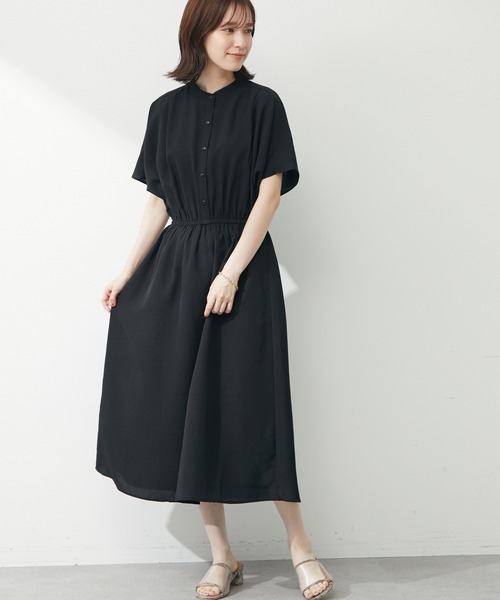 ELENCARE DUE(エレンカーレデュエ)の「・ELENCARE DUE ドルマンスリーブワンピース(ワンピース・レディース・ブラック/ベージュ/ライトカーキ・FREE)」の2枚目の写真