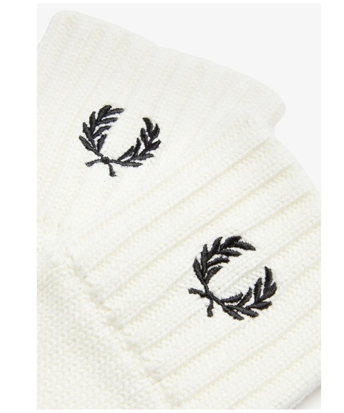FRED PERRY（フレッドペリー）の「Fingerless Gloves（手袋・メンズ・ブラック/ホワイト・L）」の5枚目の写真