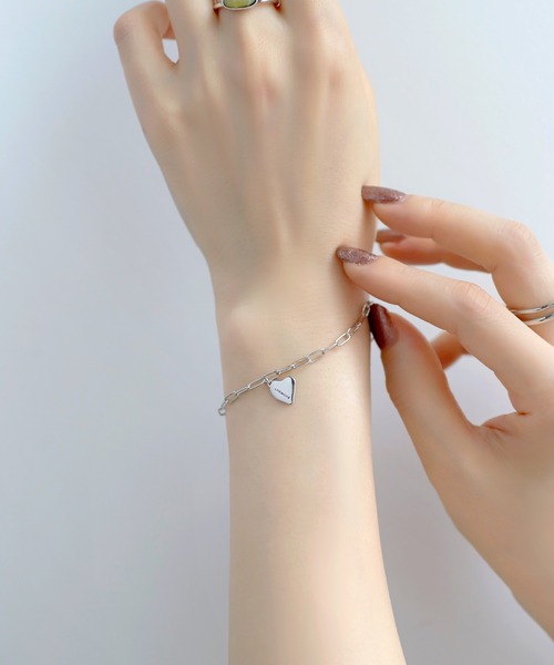 ANEMONE（アネモネ）の「メタルハートブレスレット（ブレスレット・レディース・シルバー/ゴールド・FREE）」の4枚目の写真