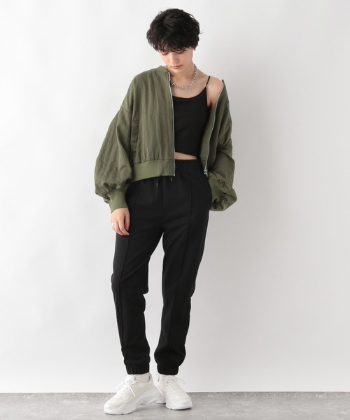 RAGEBLUE（レイジブルー）の「ボリュームスリーブショートMA-1（MA-1・レディース・ホワイト/ブラック/オリーブ・FREE）」の13枚目の写真