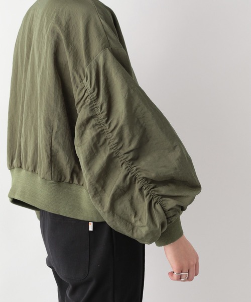 RAGEBLUE（レイジブルー）の「ボリュームスリーブショートMA-1（MA-1・レディース・ホワイト/ブラック/オリーブ・FREE）」の18枚目の写真