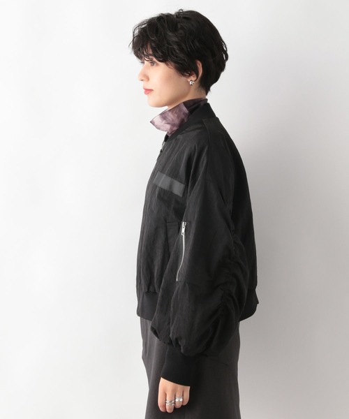 RAGEBLUE（レイジブルー）の「ボリュームスリーブショートMA-1（MA-1・レディース・ホワイト/ブラック/オリーブ・FREE）」の19枚目の写真