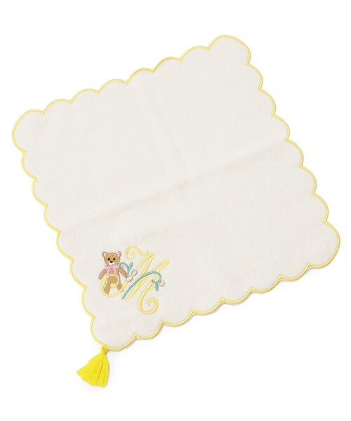 SHOO・LA・RUE（シューラルー）の「◆イニシャル刺繍 タオルハンカチ（ハンカチ/ハンドタオル・レディース・ブラウン系/パープル系/ピンク系/グリーン/イエロー/ブルー/オレンジ・00）」の8枚目の写真