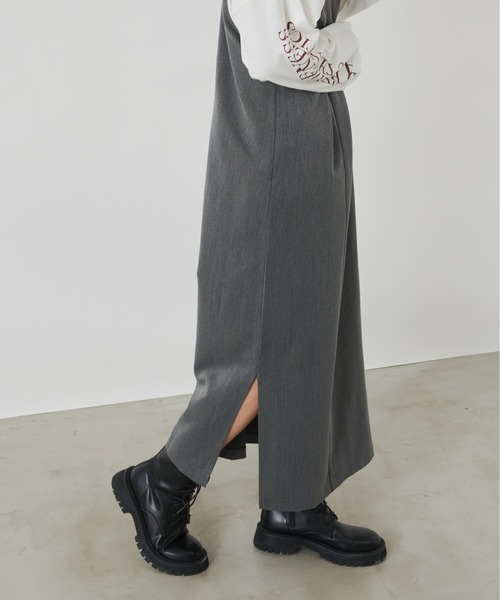 Auntie Rosa Holiday（アンティローザホリデー）の「サスペンダーナローワンピース / 長さ調節可能（ワンピース・レディース・グレー/ブラック・FREE）」の21枚目の写真