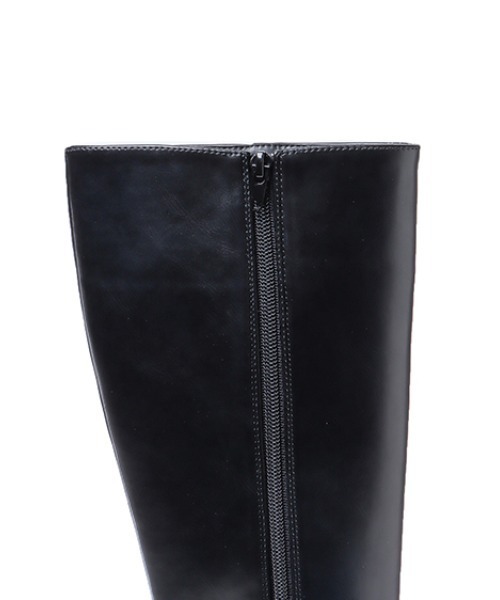 INGNI（イング）の「スクエアトゥロングブーツ（ブーツ・レディース・ブラック/ブラウン・M/L）」の9枚目の写真