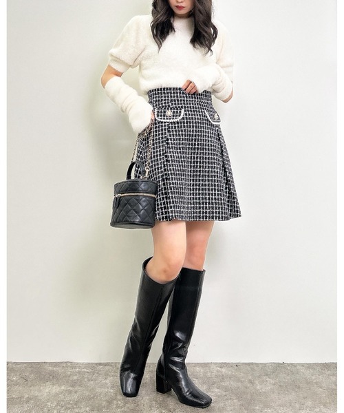 INGNI（イング）の「スクエアトゥロングブーツ（ブーツ・レディース・ブラック/ブラウン・M/L）」の18枚目の写真