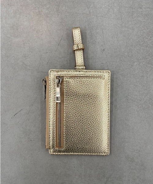 Actually（アクチュアリー）の「牛革 フラグメントケース ストラップ付き（財布・レディース・ブラック/シルバー×ゴールド/ラベンダー/イエロー・フリー）」の20枚目の写真