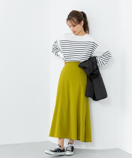 fifth(フィフス)の「ボリュームスリーブボーダーカットソー(Tシャツ/カットソー・レディース・ホワイト×グリーン/ホワイト×ブラック/ホワイト×ピンク・M)」の7枚目の写真